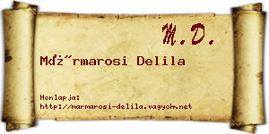 Mármarosi Delila névjegykártya